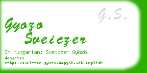 gyozo sveiczer business card