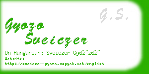 gyozo sveiczer business card